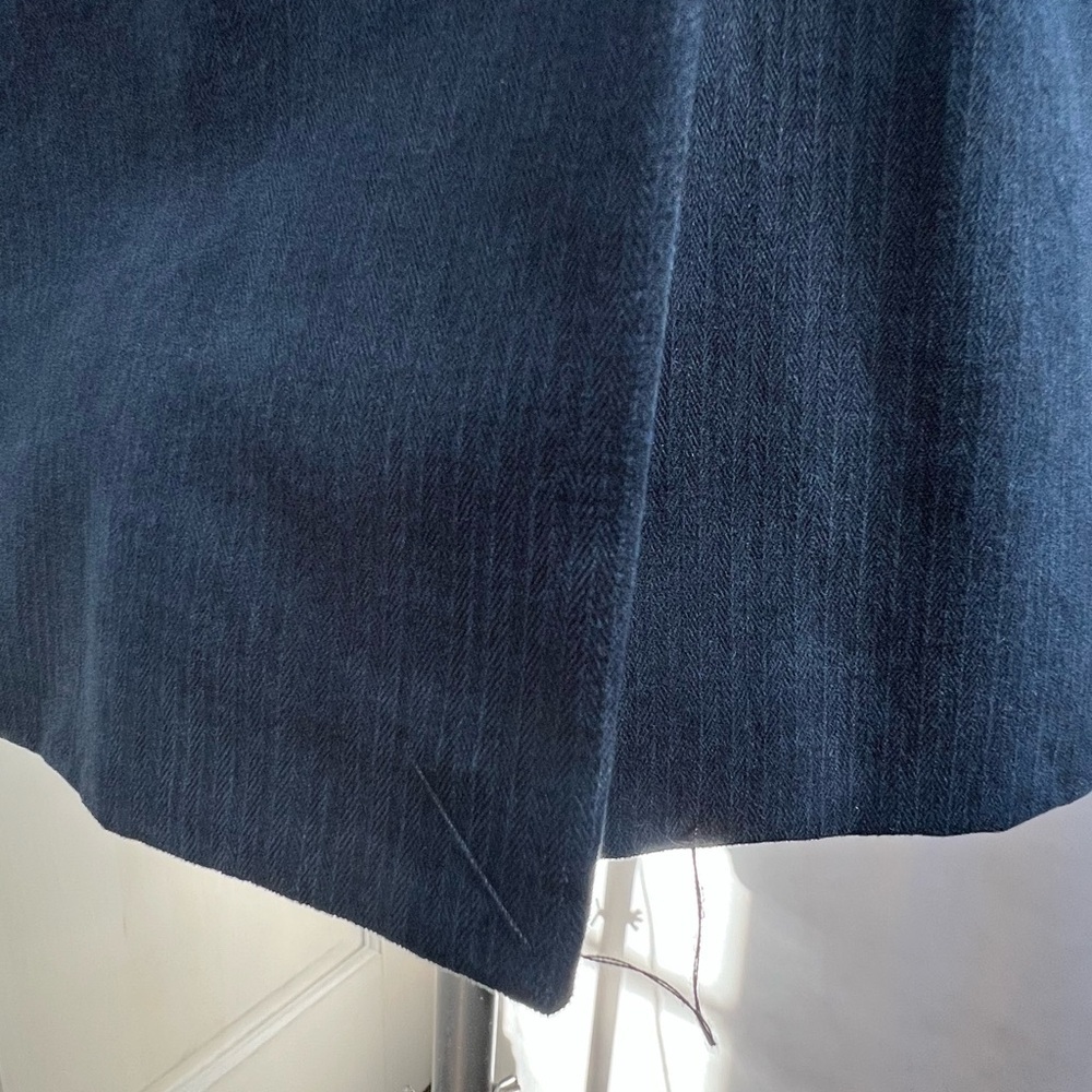 Armani Exchange Mens Single Breasted Ridged Corduroy Blazer Navy Blue Size 40R - Picture 5 of 13